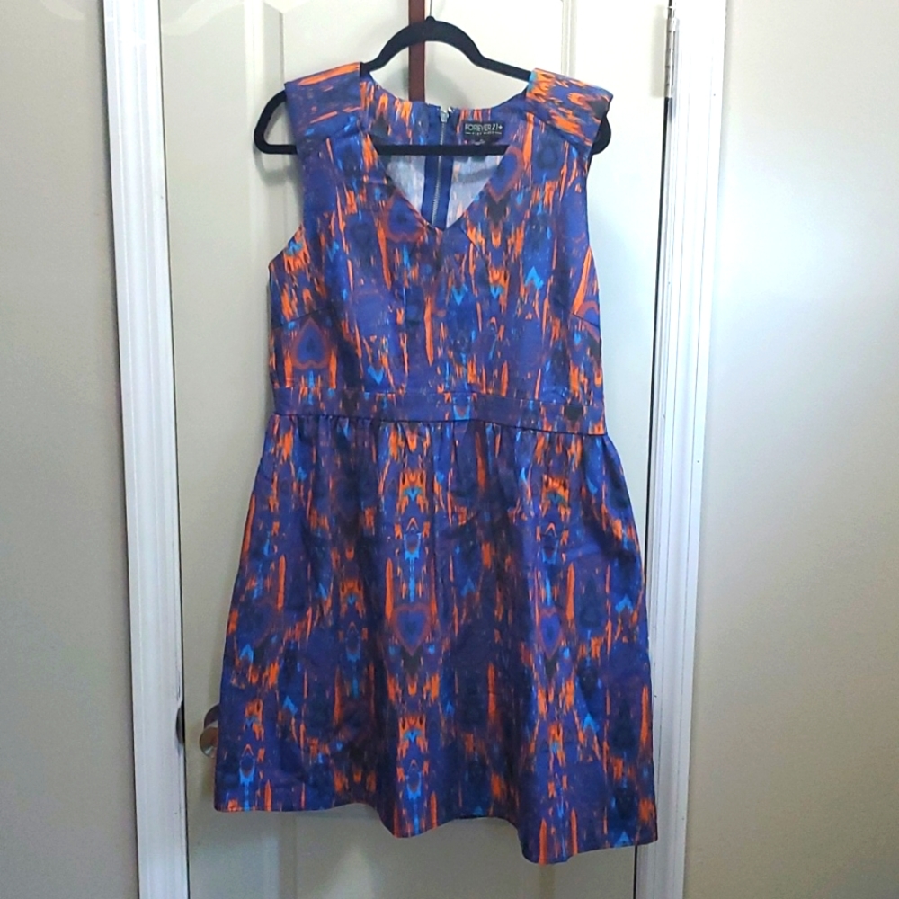 Printed Midi Dress